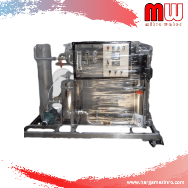 Mesin Reverse Osmosis air payau adalah proses penyaringan di mana air dengan kandungan garam sedang dipisahkan dari solut (garam) melalui membran